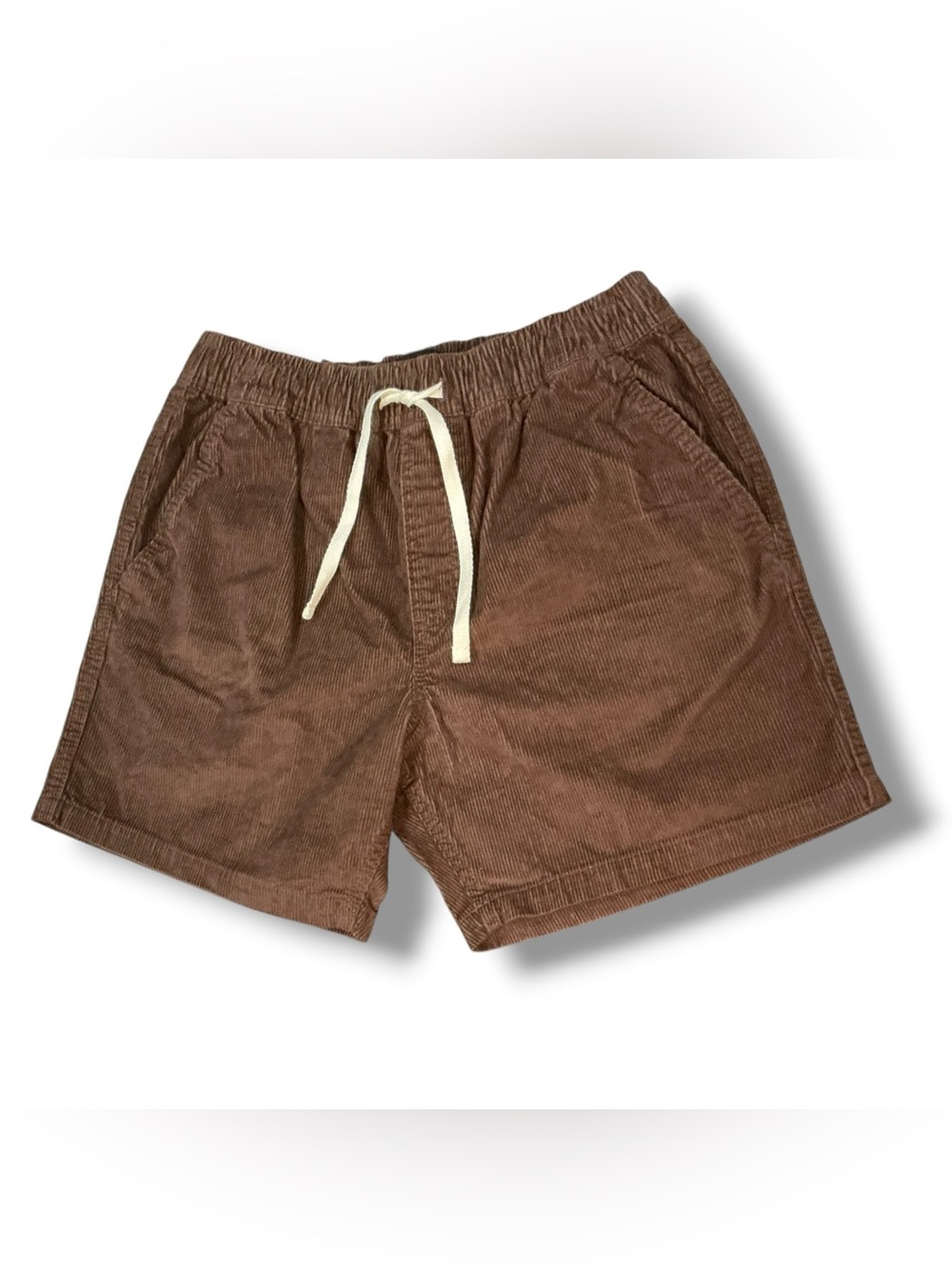 Cotton On Brown Corduroy Easy Shorts Men’s Small Stretch Waist
